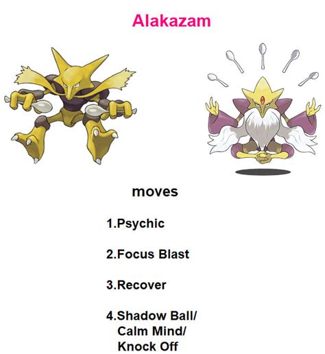 alakazam moves.